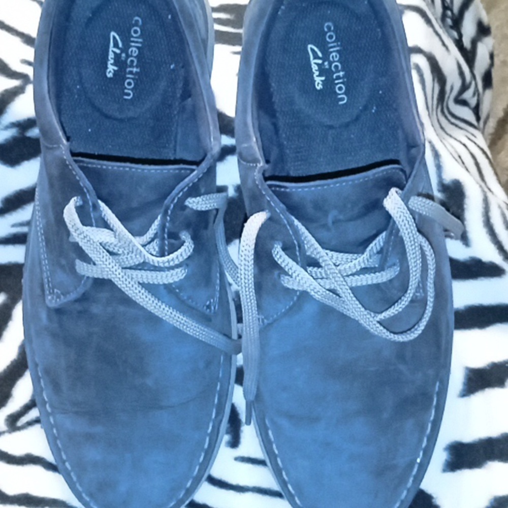 Suede men's Clarks deck shoes